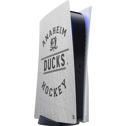 NHL Anaheim Ducks Black Text PS5 Console Skin